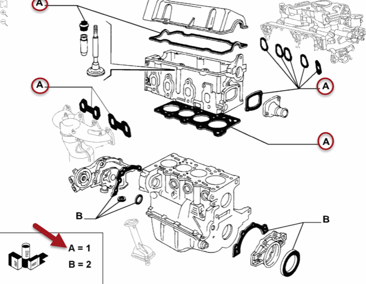 Ventilslibesæt FIAT DOBLO Kassevogn / MPV (223) 1.2 (223ZXA1A) 223 A5.000