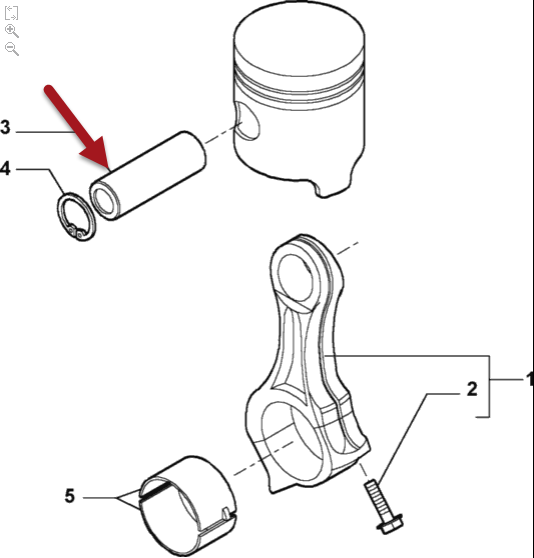Stempelpind Ducato  2,3 jtd FIAT DUCATO kasse (250, 290) 130 Multijet 2,3 D F1AGL411D