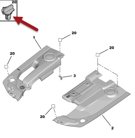 Clips Diverse CITROËN XSARA Break (N2) 1.4 HDi 8HX (DV4TD)