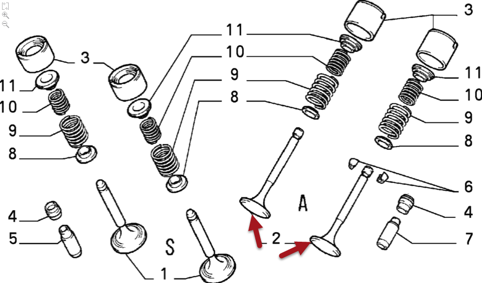 Ventil Indsugning ALFA ROMEO 147 (937) 1.6 16V T.SPARK ECO (937.AXA1A, 937.BXA1A) AR 37203