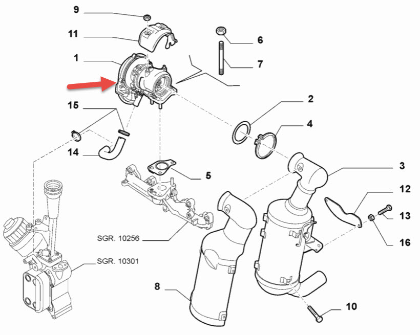 Turbo FIAT PUNTO EVO (199) 1.3 D Multijet 199 A2.000