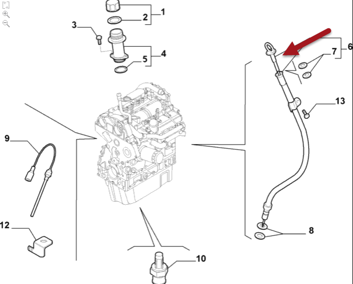 Oliepind FIAT DUCATO Bus (250, 290) 120 Multijet 2,3 D F1AE0481D