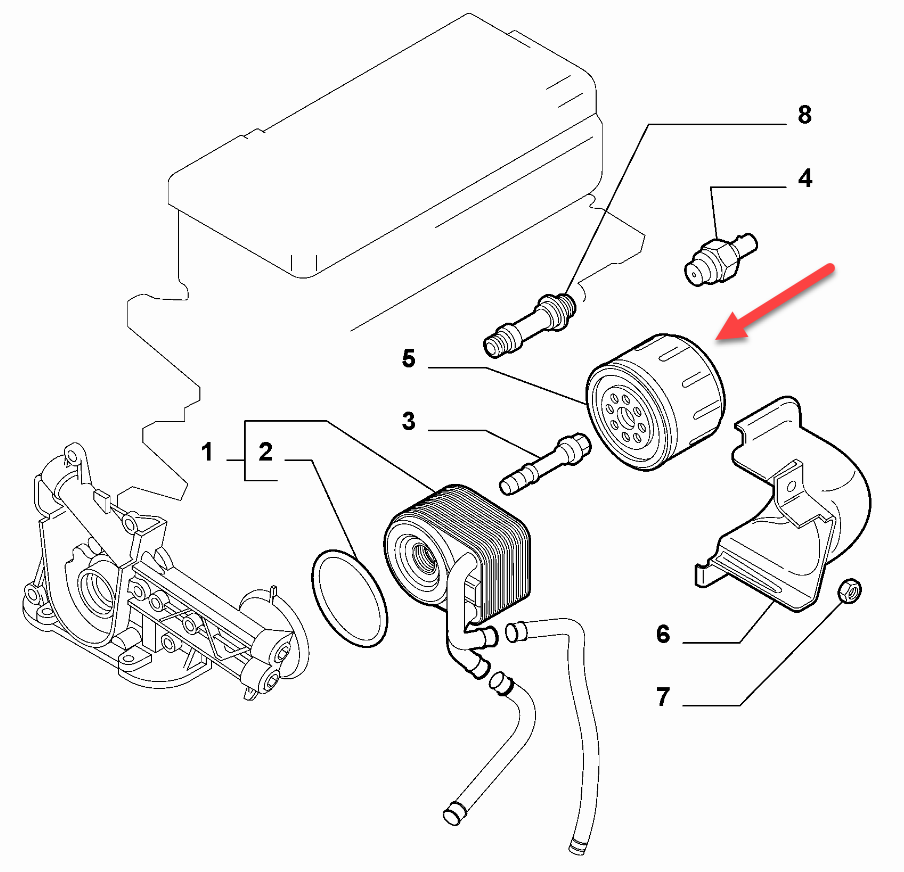 Oliefilter                     ALFA ROMEO 147 (937) 1.9 JTDM 16V (937.AXN1B, 937.BXN1B) 937 A5.000