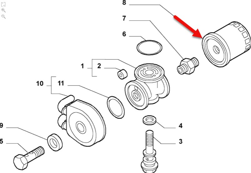 Oliefilter PEUGEOT BOXER Bus (244, Z) 2.8 HDi 8140.43S (F28DTCR)