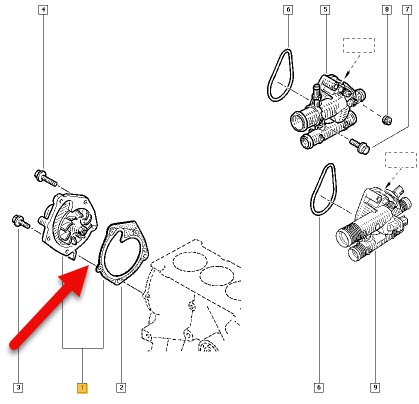 Vandpumpe RENAULT MEGANE II (BM0/1, CM0/1) 2.0 Renault Sport F4Rt 774