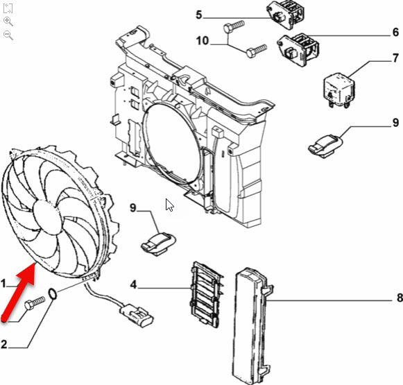 Kølerventilator-Komplet CITROËN XSARA Break (N2) 1.4 HDi 8HX (DV4TD)