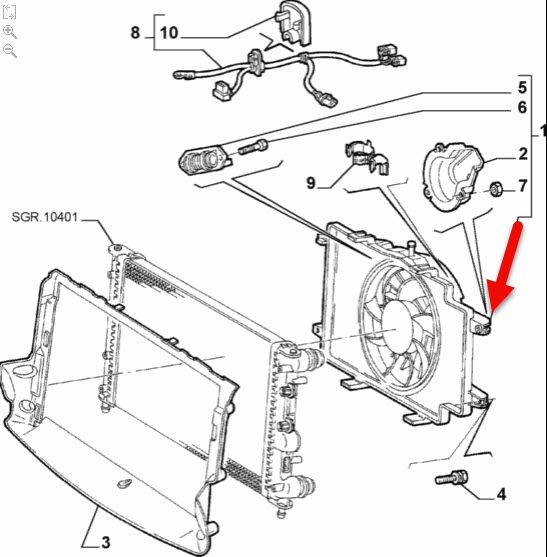 Kølerventilator-Komplet ALFA ROMEO 147 (937) 2.0 16V T.SPARK (937.AXA1, 937.AXC1, 937.BXC1) AR 32310