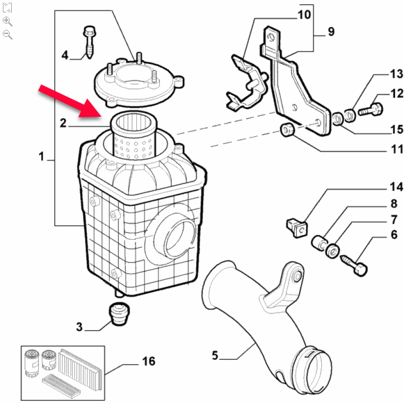 Luftfilter ALFA ROMEO 147 (937) 3.2 GTA (937.AXL1) 932 A.000