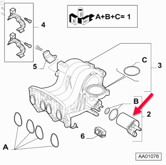 Canisterventil FIAT DOBLO Kassevogn / MPV (223) 1.2 (223ZXA1A) 223 A5.000
