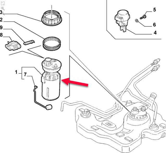 Benzinpumpe ALFA ROMEO 156 (932) 1.6 16V T.SPARK (932.A4, 932.A4100) AR 32103