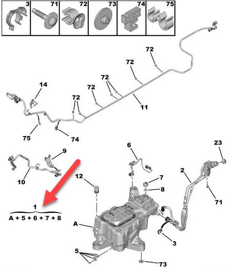 Adblue beholder Renoveret CITROËN BERLINGO MULTISPACE (B9) 1.6 BlueHDi 100 BHY (DV6FD)