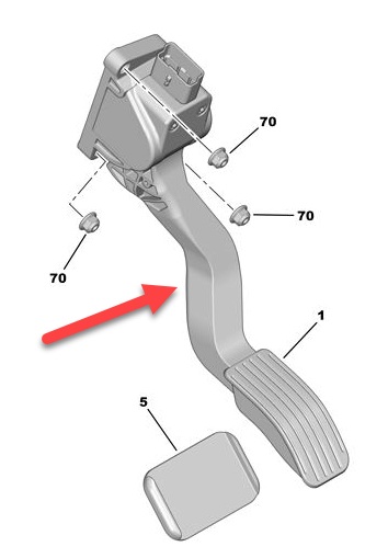 Speederpedal PEUGEOT 207 CC (WD) 1.6 16V Turbo 5FX (EP6DT)