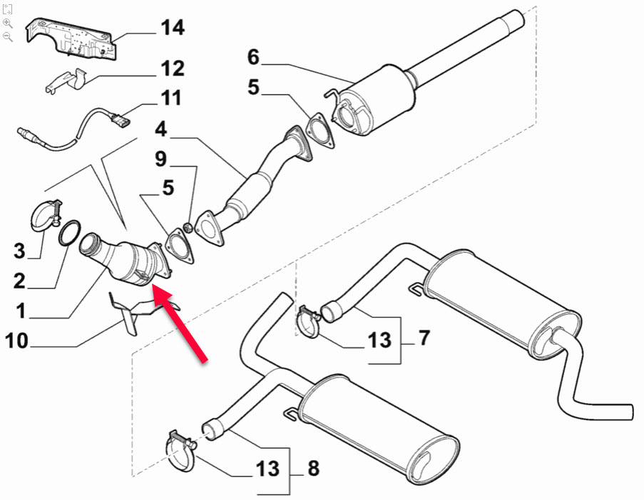 Katalysator FIAT DUCATO Bus (250, 290) 120 Multijet 2,3 D F1AE0481D