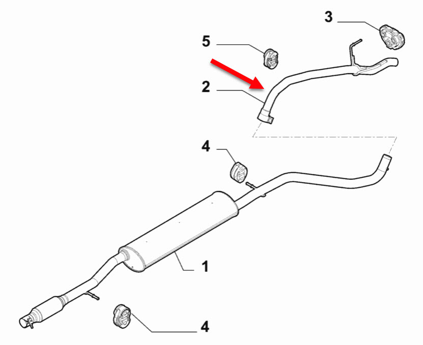 Udstødning FIAT 500 (312) 0.9 (312AXN1A) 312 A5.000