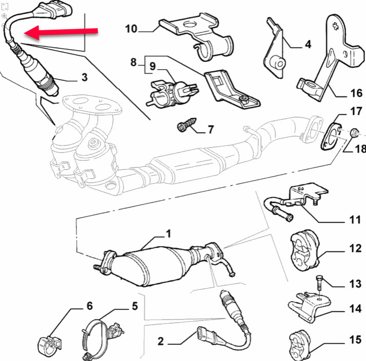 Lambdasonde ALFA ROMEO 147 (937) 1.6 16V T.SPARK (937.AXA1A, 937.AXB1A, 937.BXB1A) AR 32104