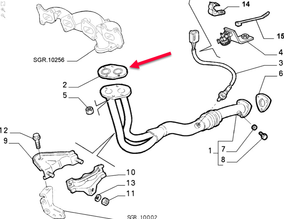 Pakning FIAT UNO (146, 158) 70 S 1.4 160 A1.048