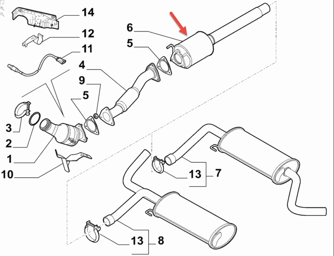 Partikelfilter CITROËN JUMPER Chassis 3.0 HDi 160 F1CE0481D (F30DT)