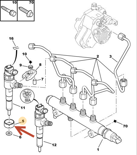 Styr for dyse CITROËN XSARA Break (N2) 1.4 HDi 8HX (DV4TD)