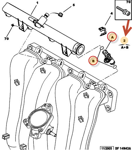 Indsprøjtningsdyse CITROËN C4 Picasso I Van (UD) 1.8 i 16V 6FY (EW7A)