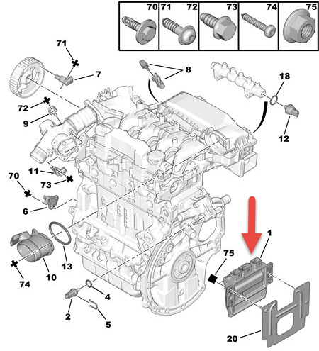 Bsi boks CITROËN C4 GRAND PICASSO I (UA) 1.6 HDi 9HY (DV6TED4)