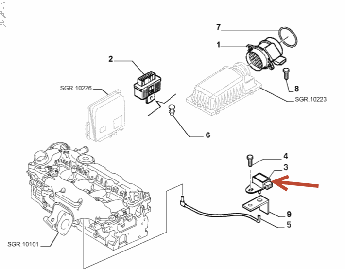 Trykføler Luftindtag CITROËN C8 (EA, EB) 2.2 HDi 4HW (DW12TED4)