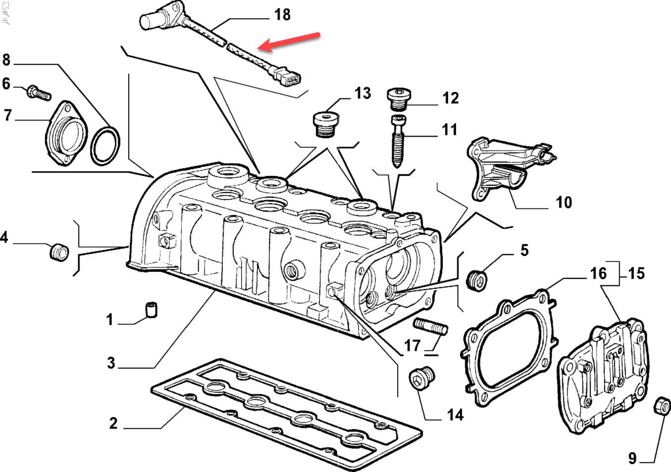 Knastakselføler FIAT STILO (192) 1.2 16V (192_XA1B) 188 A5.000