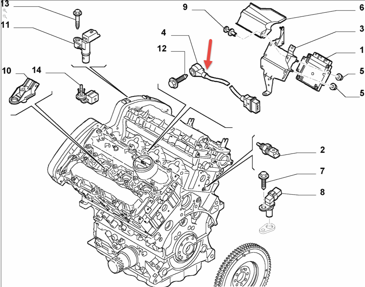 Bankesensor CITROËN C5 III (RD) 3.0 V6 XFV (ES9A)