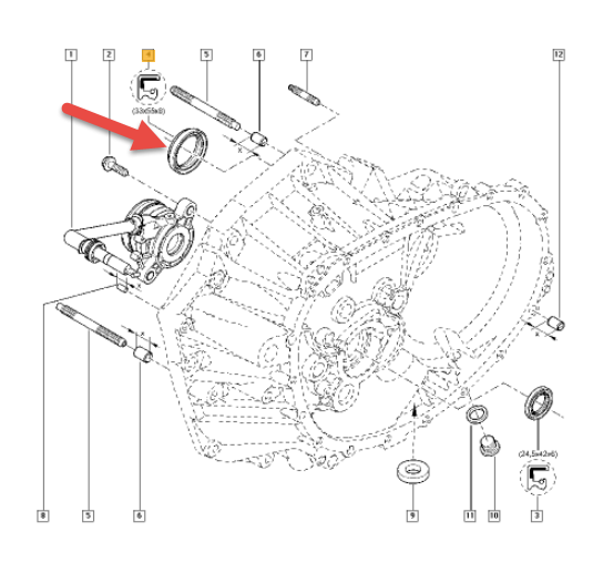 Pakdåse kardanaksel RENAULT CLIO III Grandtour (KR0/1) 1.5 dCi K9K 770