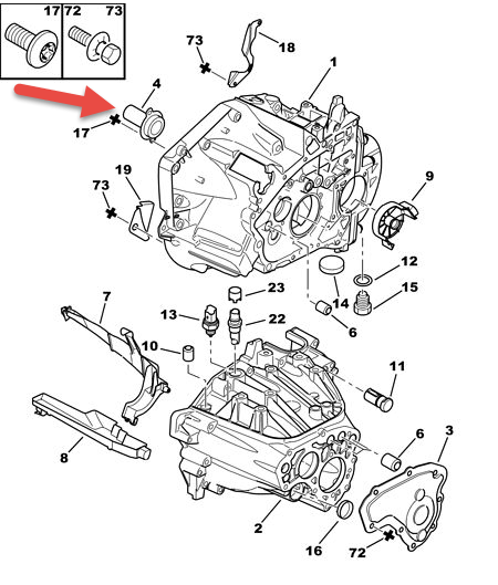 Pakdåsehus CITROËN C8 (EA, EB) 2.2 HDi 4HW (DW12TED4)