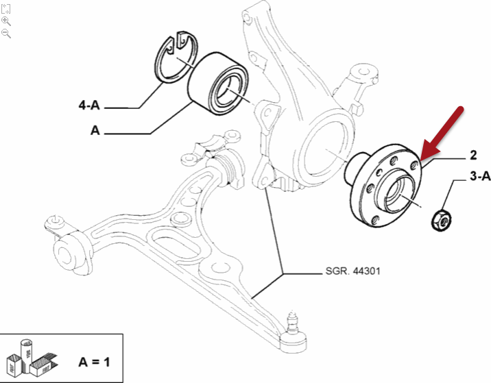 Hjulnav CITROËN C8 (EA, EB) 2.0 HDi RHW (DW10ATED4)