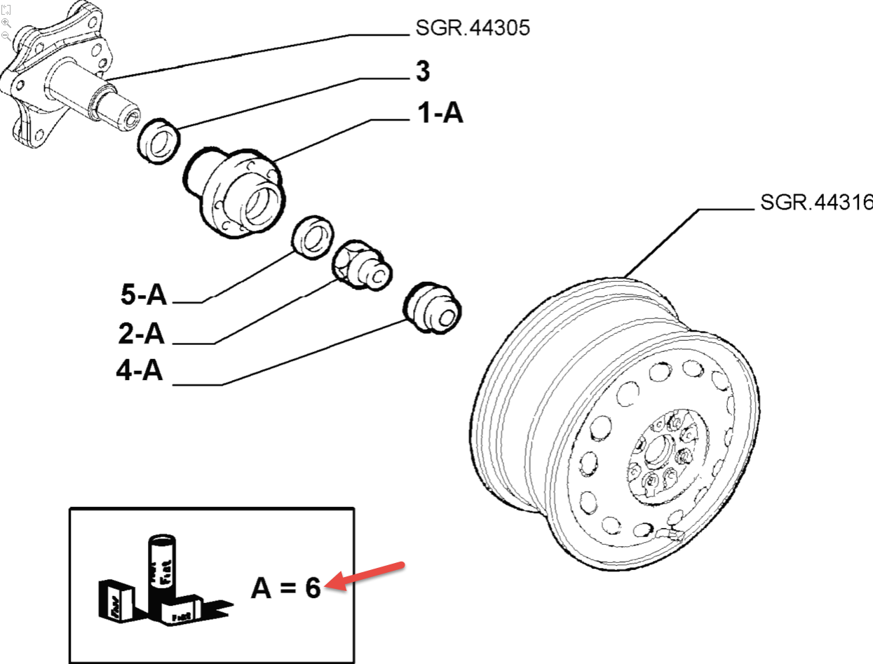 Hjullejesæt ALFA ROMEO 145 (930) 1.6 i.e. 16V T.S. (930.A2) AR 67601