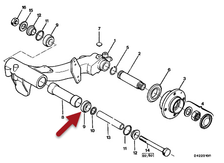 Bærearms Leje CITROËN BX (XB-) 16 E BDZ (XU5M)