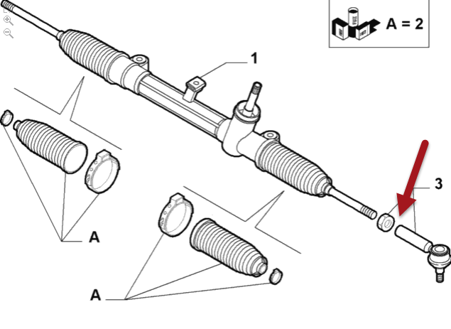 Stryrekugle FIAT DOBLO kasse/kombi (263) 1.6 D Multijet 463 46 020