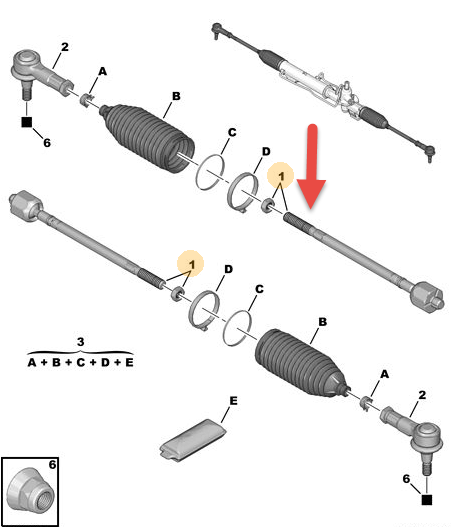 Sporestang CITROËN C8 (EA, EB) 2.0 HDi RHM (DW10ATED4)