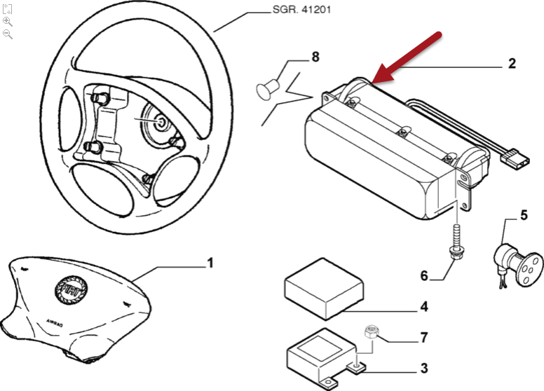 Airbag CITROËN C8 (EA, EB) 2.0 HDi RHM (DW10ATED4)