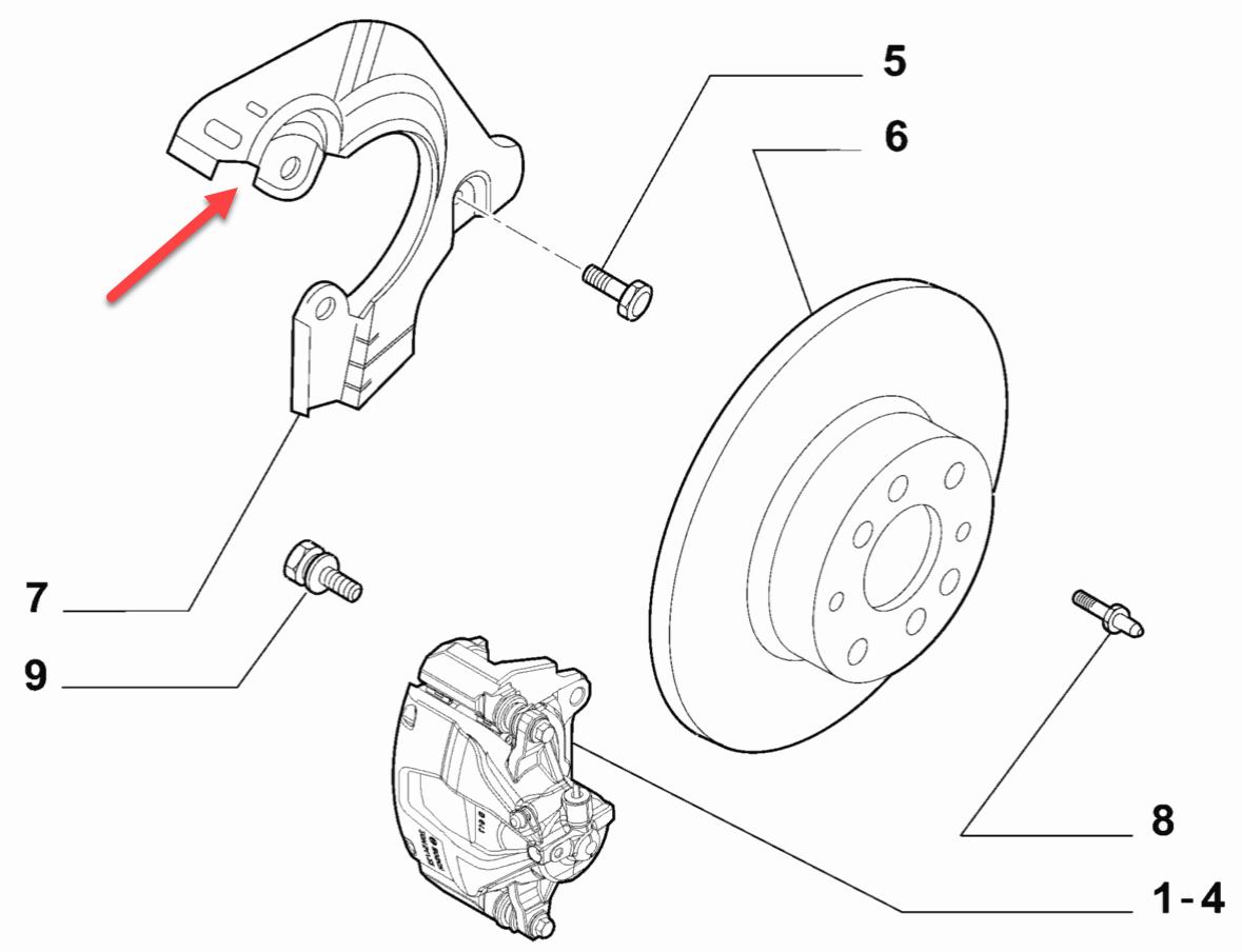 Ankerplade FIAT DOBLO Kassevogn / MPV (223) 1.3 D Multijet 199 A2.000