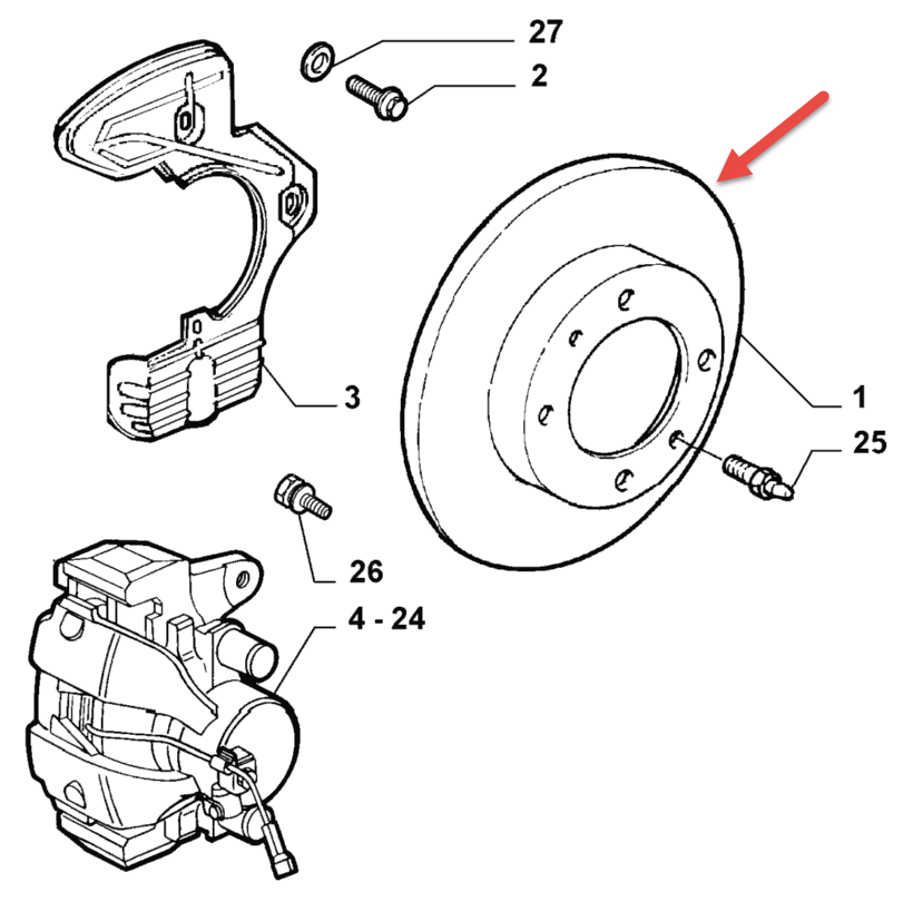 Bremseskive For ALFA ROMEO 147 (937) 1.6 16V T.SPARK (937.AXA1A, 937.AXB1A, 937.BXB1A) AR 32104