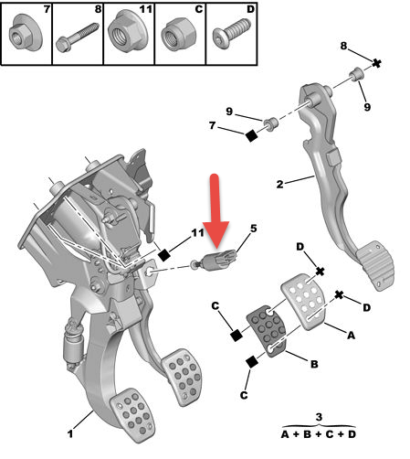 Stoplyskontakt CITROËN C8 (EA, EB) 2.2 HDi 4HS (DW12BTED4)