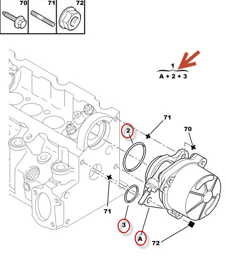 Vaccumpumpe PEUGEOT 206 hatchback (2A/C) 1.9 D WJZ (DW8)