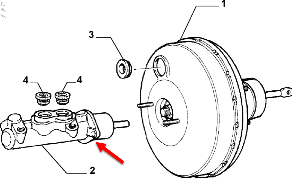 Bremsehovedcylinder ALFA ROMEO 146 (930) 1.6 i.e. 16V T.S. (930.B2B, 930.B2C) AR 67601