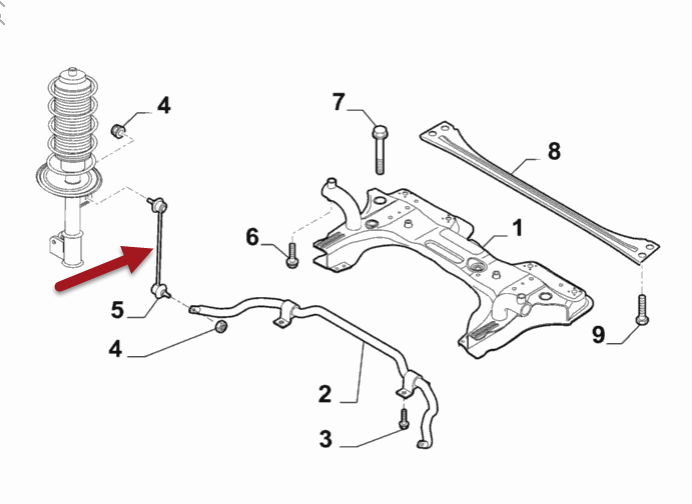 Stang FIAT DOBLO kasse/kombi (263) 1.6 D Multijet 463 46 020