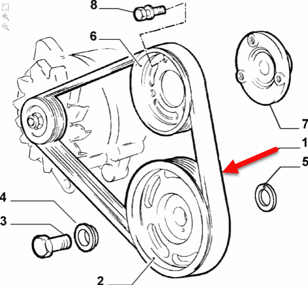 Generatorrem PEUGEOT BOXER Bus (230P) 2.5 D T9A (DJ5)