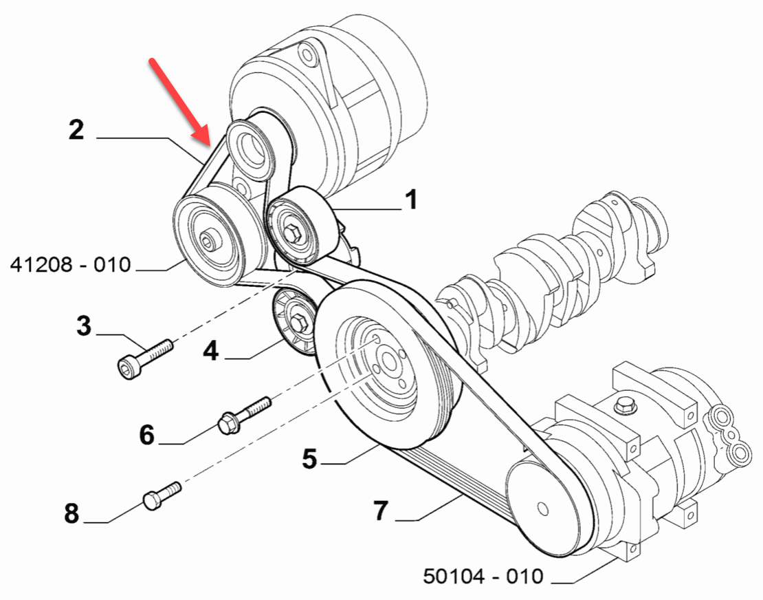 Фиат дукато схема ремня генератора