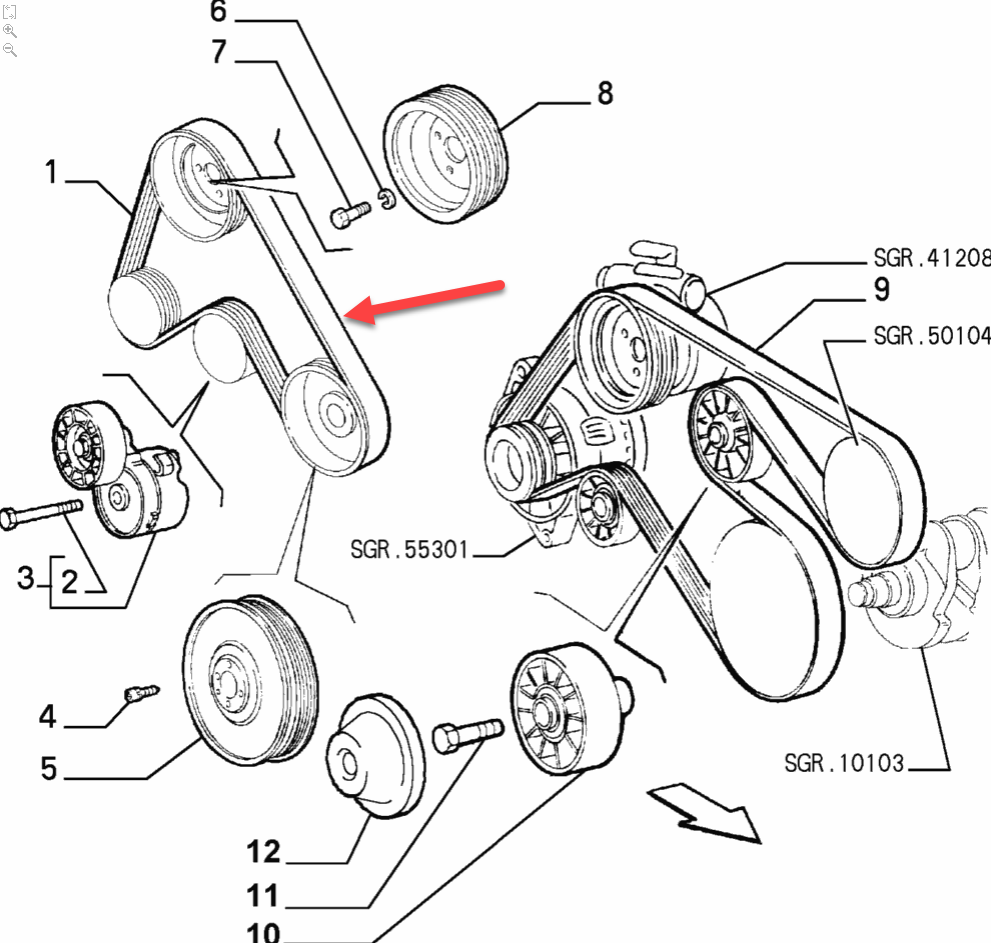 Generatorrem ALFA ROMEO 145 (930) 1.6 i.e. 16V T.S. (930.A2) AR 67601