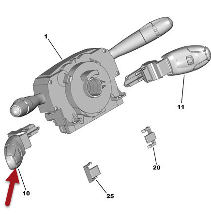 Fartpilotarm CITROËN BERLINGO MULTISPACE (B9) 1.6 BlueHDi 120 BHZ (DV6FC)