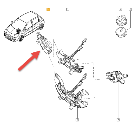 Viskerkontakt RENAULT CLIO III Grandtour (KR0/1) 1.5 dCi K9K 752