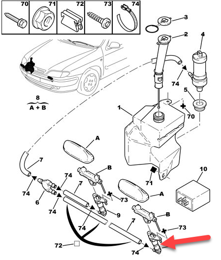 Holder CITROËN XSARA (N1) 2.0 HDi 90 RHY (DW10TD)