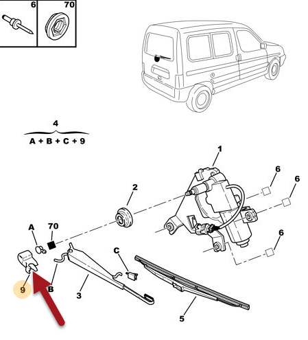 Dæksel CITROËN BERLINGO / BERLINGO FIRST Van (MF, GJK, GFK) 1.9 D (MFWJZ) WJZ (DW8)