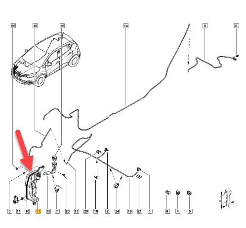 Sprinklerbeholder RENAULT CAPTUR I (J5, H5) 1.3 TCe 130 (J5NJ, J5NE) H5H 470