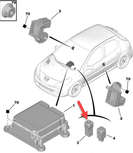 Kontakt PEUGEOT 206 hatchback (2A/C) 1.9 D WJY (DW8B)